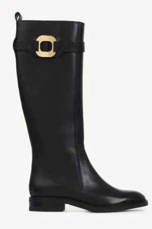 Chany Knee High Boot Black