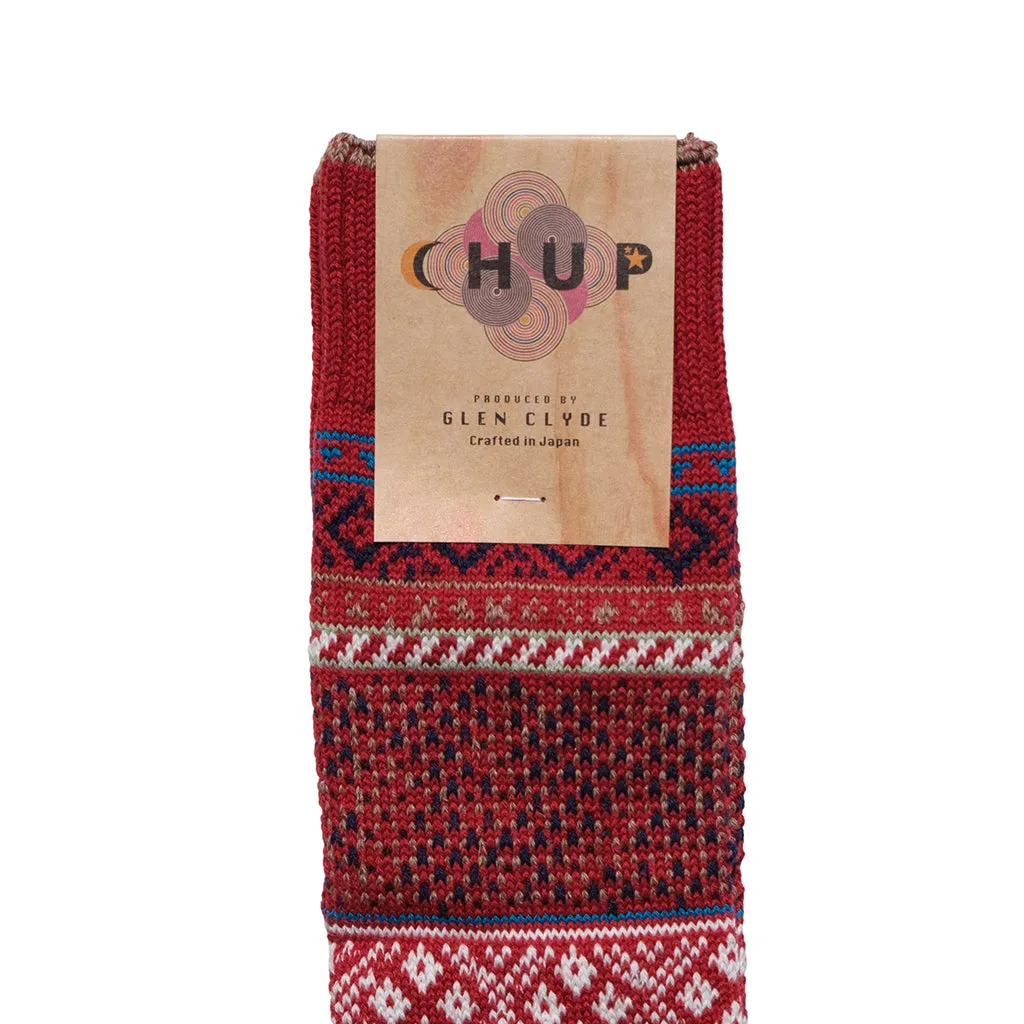 Chup Socks Spring Stippling (Crimson)