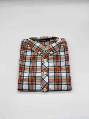 KIDS SNOW WHITE TARTAN SHIRT