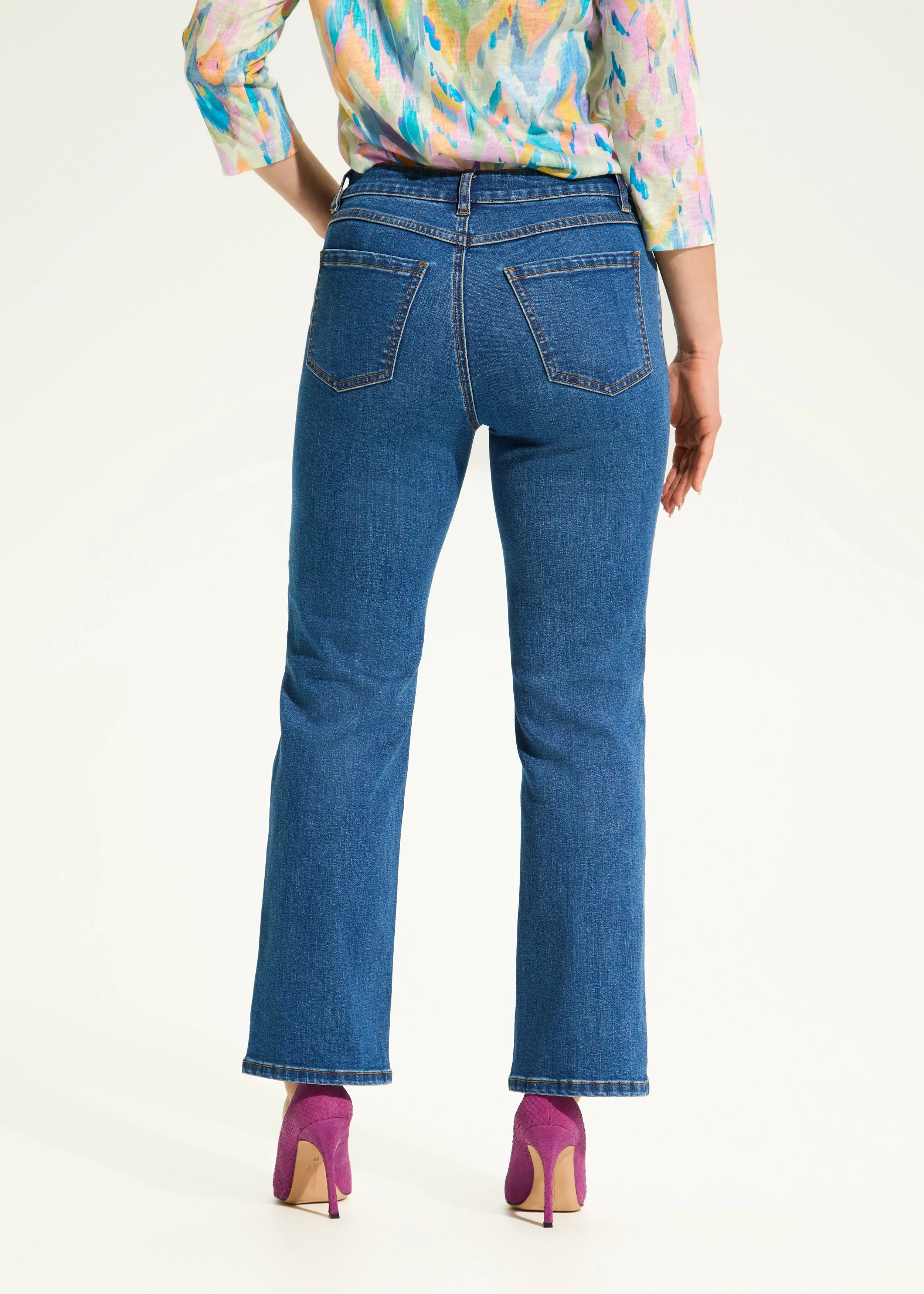 Olivia Boot Ankle Denim, Medium Wash