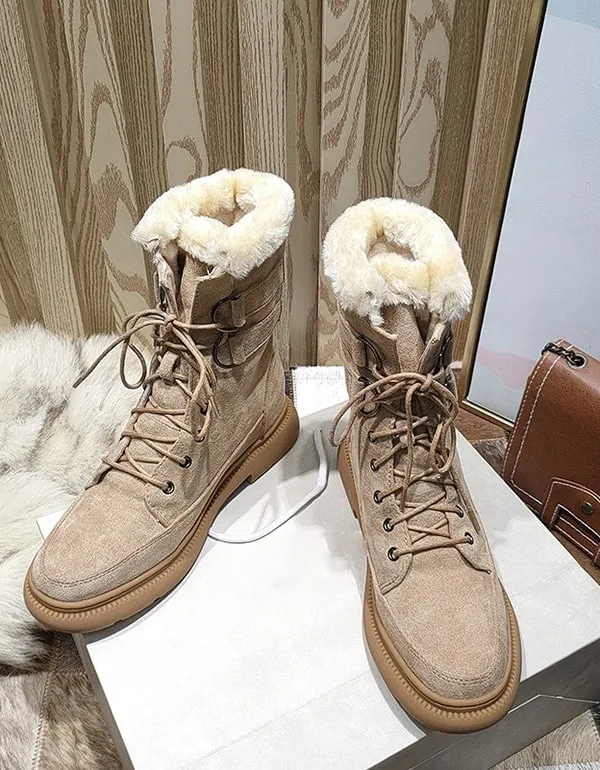 Thick Plush Liner Winter Snow Boots